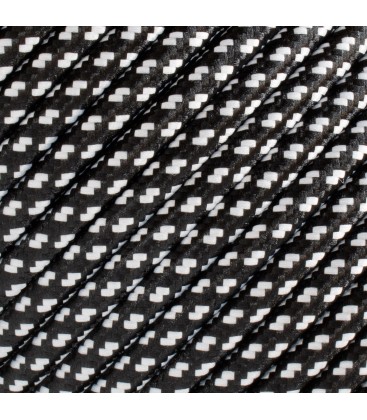 Câble décoration - 2 x 0,75mm2 - 1 mètre - Noir et Blanc