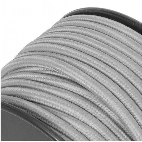 Câble décoration - 2 x 0,75mm2 - 1 mètre - Gris