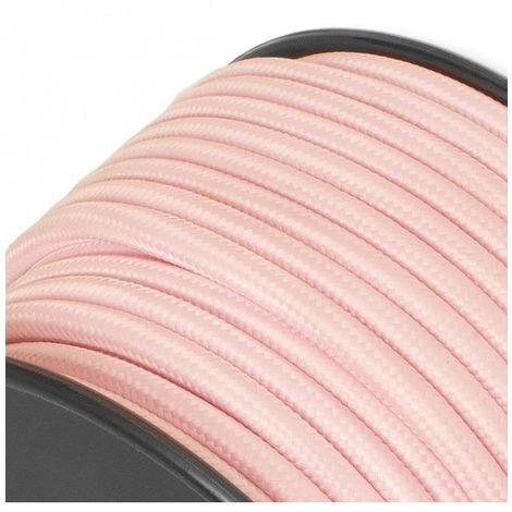 Câble décoration - 2 x 0,75mm2 - 1 mètre - Rose