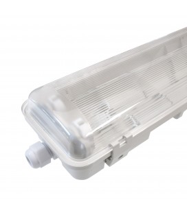 Réglette / Boitier Etanche pour Tube T8 LED - Double - 1285 mm - IP65 - Angle 120° - Nova By DELITECH