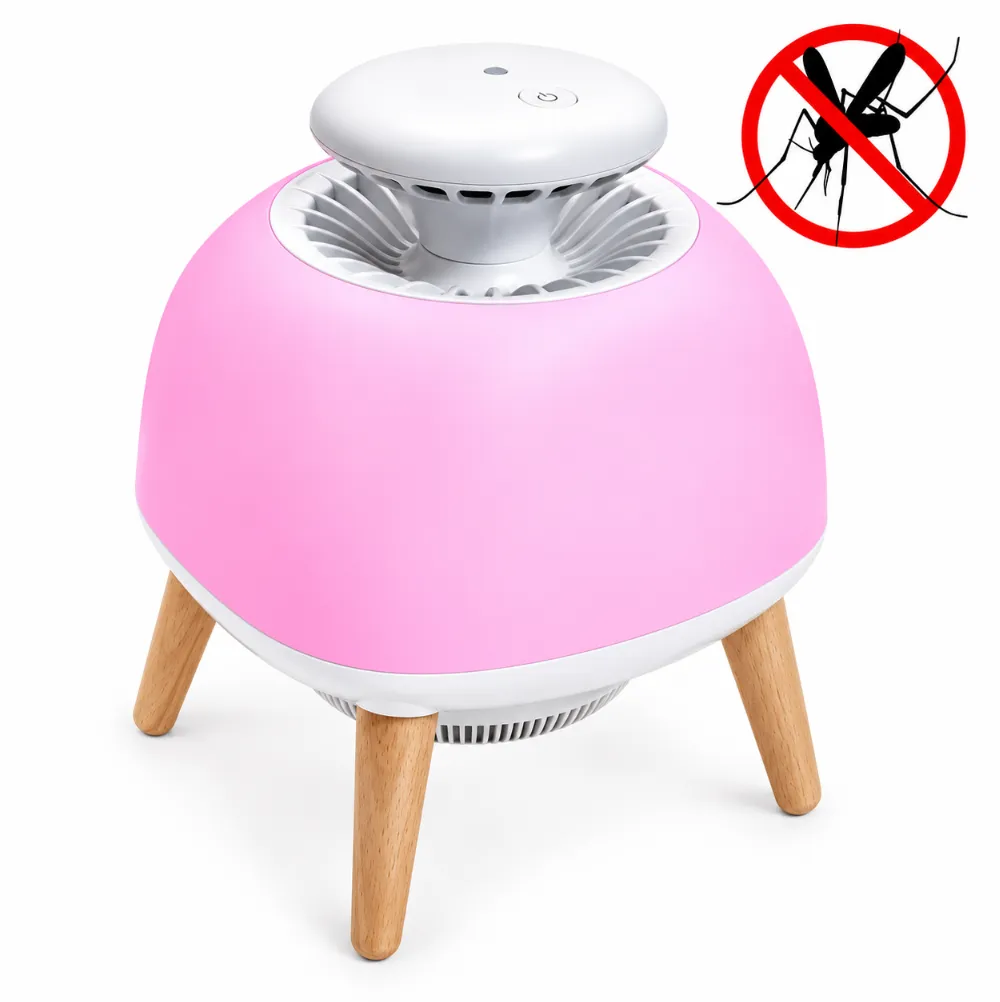 [DTMT-MOSQ001-PK] Lampe LED aspirateur piège  moustique MosquiLED by DELITECH - couleur Rose