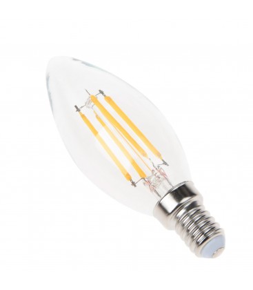 Ampoule LED E14 Bougie - 2.5W - Filament - Transparent