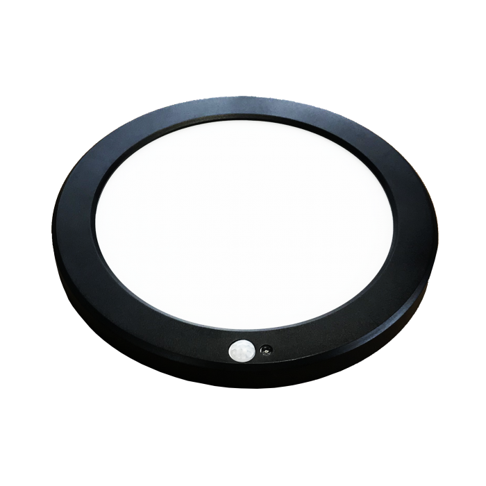 [DILSDS2-RD01PIR-BLA] Collerette Noir Pour Hublot Downlight LED Saillie Encastrable à Détection