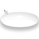 Hublot LED FLEXLINE Rond à Détection IP65 - D320mm - Puissance au choix (12W, 15W, 18W, 22W) - Couleur au choix (Chaud, Neutre ou froid) - Avec Détecteur - By DELITECH
