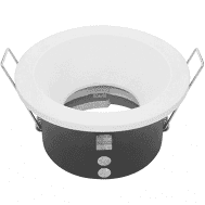 [DILAC2-NORIRD-WHI] Collerette Support Encastrable Non Orientable Rond - Blanc - IP65 - DeliTech