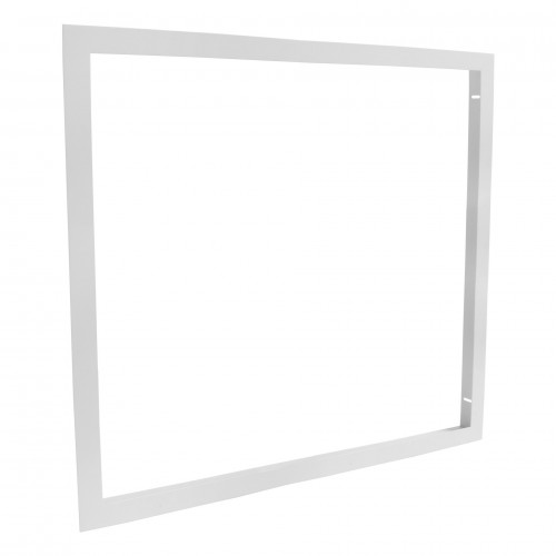 [DILDLW-ENC-6060] Cadre d'encastrement - Dalle LED 60x60 - VRAI plafond placo BA13 - Aluminium Blanc
