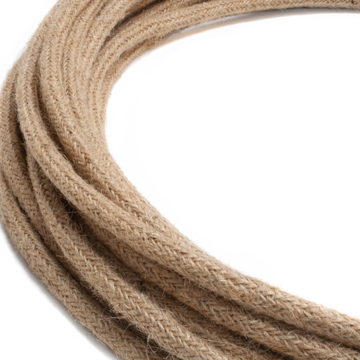 [DILLSC-CORDE] Câble décoration - 2 x 0,75mm2 - 1 mètre - Effet Corde