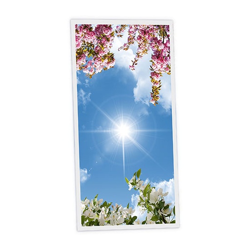[DT1-FLO-12060-X1V] Pack 1 Dalle LED Imprimée verticale - Flowery - 1200x600mm - Usinée en France by DELITECH
