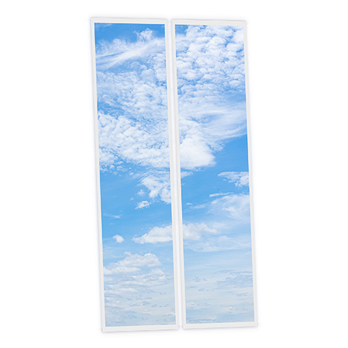 [DT1-AIR-12030-X2] Pack 2 Dalles LED Imprimées - Air - 1200x300mm - Usinée en France by DELITECH