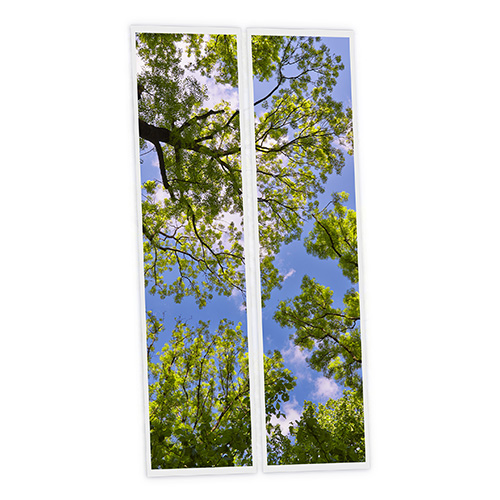 [DT1-SUM-12030-X2] Pack 2 Dalles LED Imprimées - Summer - 1200x300mm - Usinée en France by DELITECH