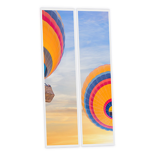 [DT1-MNG-12030-X2] Pack 2 Dalles LED Imprimées - Montgolfier - 1200x300mm - Usinée en France by DELITECH