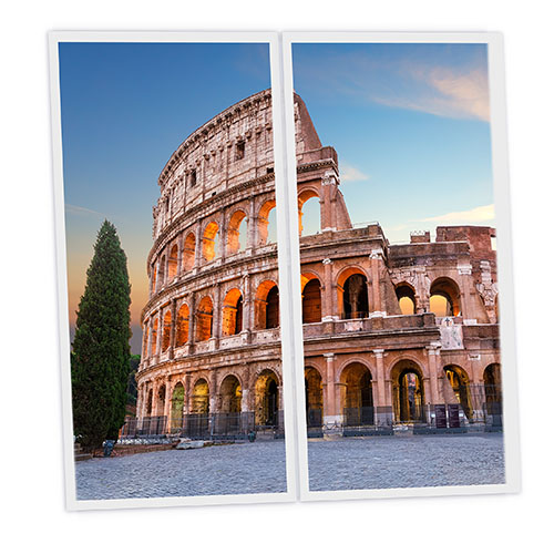 [DT1-ROM-12060-X2] Pack 2 Dalles LED Imprimées - Rome - 1200x600mm - Usinée en France by DELITECH