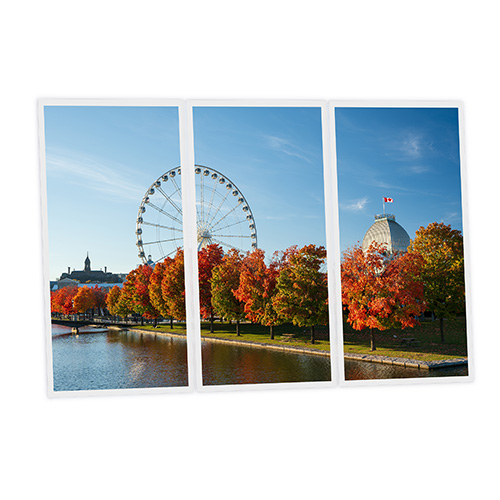 [DT1-MRL-12060-X3] Pack 3 Dalles LED Imprimées - Montreal - 1200x600mm - Usinée en France by DELITECH
