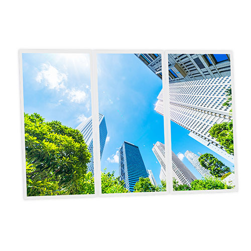 [DT1-ASI-12060-X3] Pack 3 Dalles LED Imprimées - Asia - 1200x600mm - Usinée en France by DELITECH