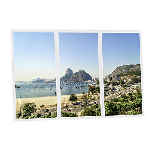 [DT1-RIO-12060-X3] Pack 3 Dalles LED Imprimées - Rio - 1200x600mm - Usinée en France by DELITECH