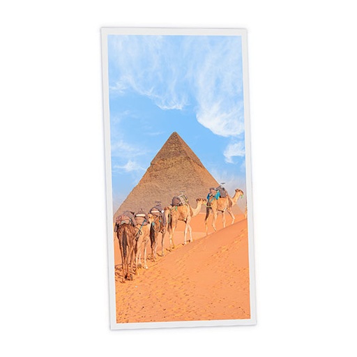 [DT1-CAM-12060-X1V] Pack 1 Dalle LED Imprimée verticale - Camel - 1200x600mm - Usinée en France by DELITECH