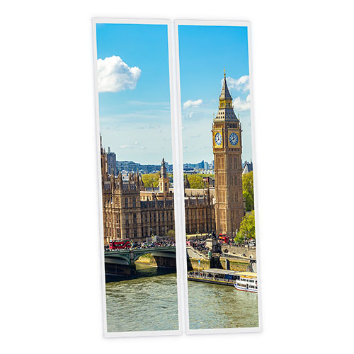 [DT1-LDN-12030-X2] Pack 2 Dalles LED Imprimées - London - 1200x300mm - Usinée en France by DELITECH