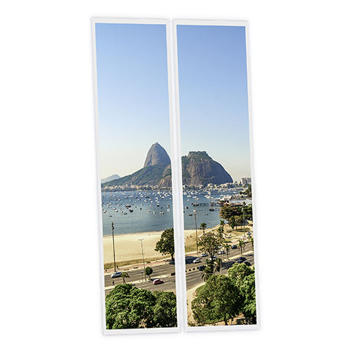 [DT1-RIO-12030-X2] Pack 2 Dalles LED Imprimées - Rio - 1200x300mm - Usinée en France by DELITECH