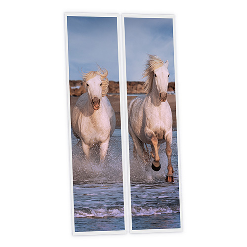 [DT1-HOR-12030-X2] Pack 2 Dalles LED Imprimées - Horse - 1200x300mm - Usinée en France by DELITECH