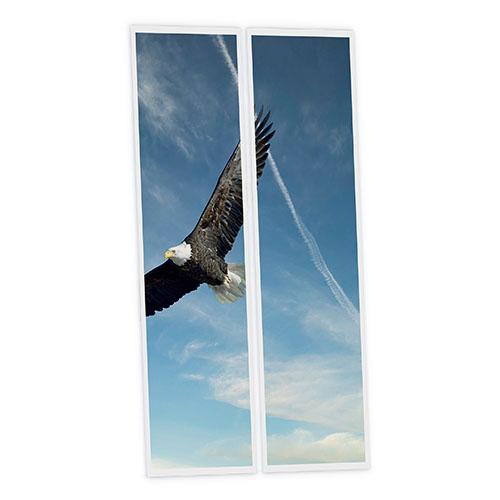 [DT1-EAG-12030-X2] Pack 2 Dalles LED Imprimées - Eagle - 1200x300mm - Usinée en France by DELITECH