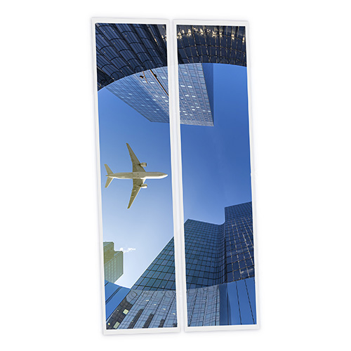 [DT1-PLN-12030-X2] Pack 2 Dalles LED Imprimées - Plane - 1200x300mm - Usinée en France by DELITECH