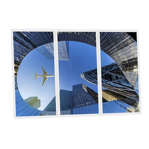 [DT1-PLN-12060-X3] Pack 3 Dalles LED Imprimées - Plane - 1200x600mm - Usinée en France by DELITECH
