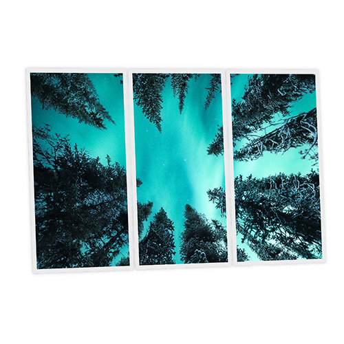 [DT1-FIR-12060-X3] Pack 3 Dalles LED Imprimées - Fir Tree - 1200x600mm - Usinée en France by DELITECH