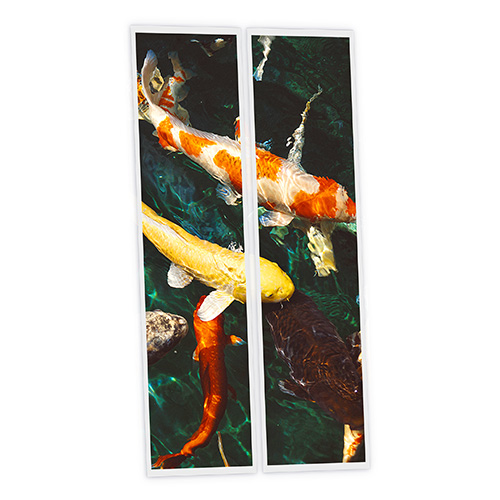 [DT1-FIS-12030-X2] Pack 2 Dalles LED Imprimées - Fish - 1200x300mm - Usinée en France by DELITECH