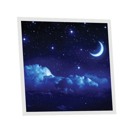 [DT1-MON-6060-X1] Pack 1 Dalle LED Imprimée - Moonlight - 600x600mm - Usinée en France by DELITECH