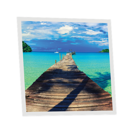 [DT1-TRO-6060-X1] Pack 1 Dalle LED Imprimée - Tropical - 600x600mm - Usinée en France by DELITECH