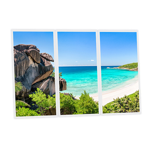 [DT1-CLI-12060-X3] Pack 3 Dalles LED Imprimées - Cliff - 1200x600mm - Usinée en France by DELITECH