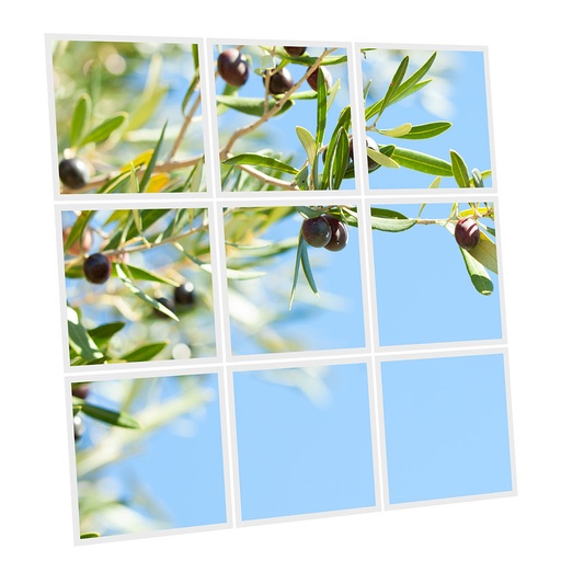 [DT1-OLI-6060-X9] Pack 9 Dalles LED Imprimées - Olive - 600x600mm - Usinée en France by DELITECH