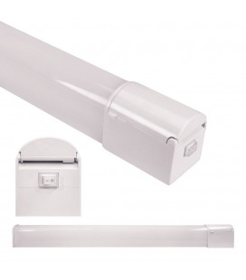 [DT-APL8W682PI-WW] Applique LED Salle de bain LED 682 mm - 8W - Prise + Interrupteur -  NOVA By DELITECH -3000K