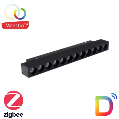 [DT-MG5-06N-ZL] Luminaire Rail Magnetique UGR16 6W MAESTRO RF Gen 2 + Zigbee Tuya RGBCCT DELISMART