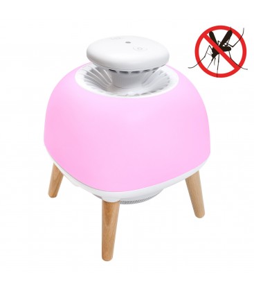 [DTMT-MOSQ001-PK] Lampe LED aspirateur piège  moustique MosquiLED by DELITECH - couleur Rose
