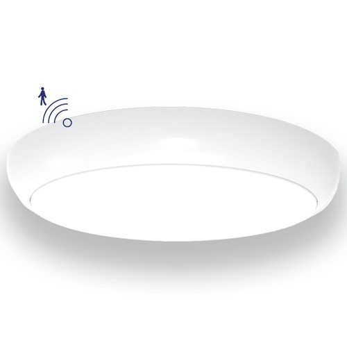 [DILBH3-D32-4P3C-MW] Hublot LED FLEXLINE Rond à Détection IP65 - D320mm - Puissance au choix (12W, 15W, 18W, 22W) - Couleur au choix (Chaud, Neutre ou froid) - Avec Détecteur - By DELITECH