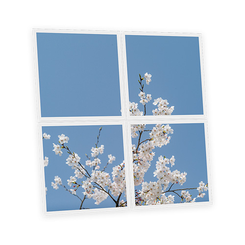 [DT1-KYO-6060-X4] Pack 4 Dalles LED Imprimées - Kyoto - 600x600mm - Usinée en France by DELITECH