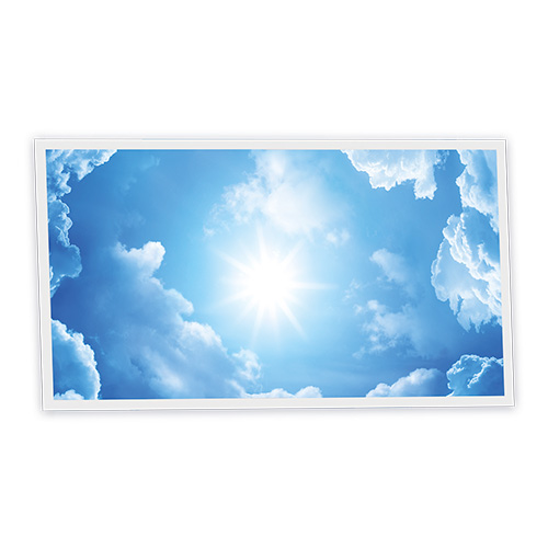 [DT1-HEA-12060-X1H] Pack 1 Dalle LED Imprimée horizontale - Heaven - 1200x600mm - Usinée en France by DELITECH