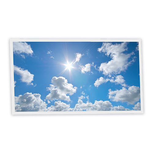 [DT1-SKY-12060-X1H] Pack 1 Dalle LED Imprimée horizontale - Sky - 1200x600mm - Usinée en France by DELITECH