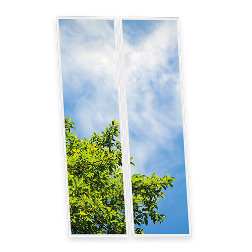 [DT1-TRE-12030-X2] Pack 2 Dalles LED Imprimées - Tree - 1200x300mm - Usinée en France by DELITECH