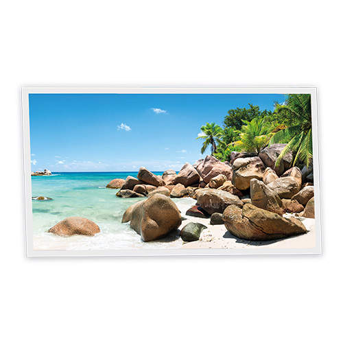 [DT1-SEY-12060-X1H] Pack 1 Dalle LED Imprimée horizontale - Seychelles - 1200x600mm - Usinée en France by DELITECH