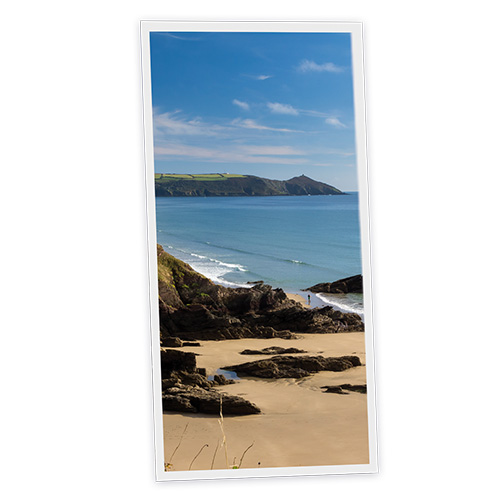 [DT1-BEA-12060-X1V] Pack 1 Dalle LED Imprimée verticale - Beach - 1200x600mm - Usinée en France by DELITECH