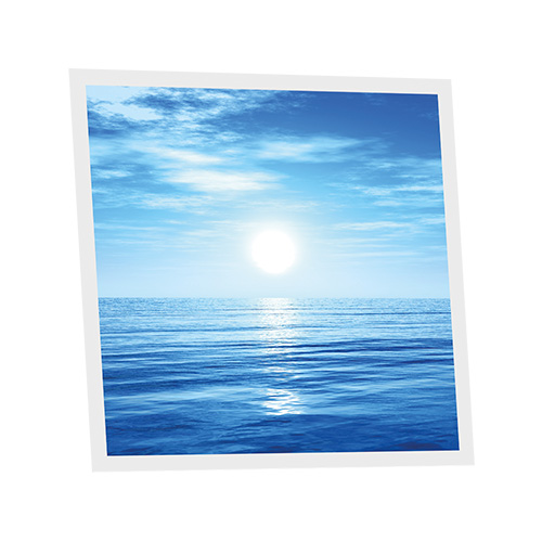 [DT1-HOR-6060-X1] Pack 1 Dalle LED Imprimée - Horizon - 600x600mm - Usinée en France by DELITECH