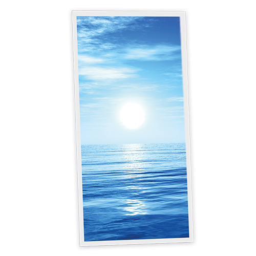 [DT1-HOR-12060-X1V] Pack 1 Dalle LED Imprimée verticale - Horizon - 1200x600mm - Usinée en France by DELITECH
